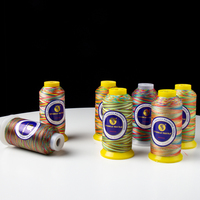 Grosir untuk Produk Kulit Jahit Benang Presisi Tinggi Multiwarna Benang Pelangi Poliester 100%