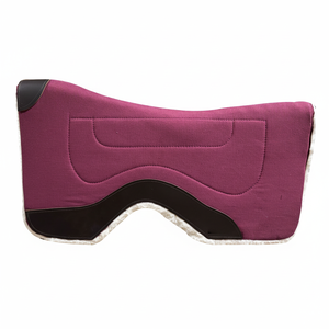 Handmade Heavy Duty Western Horse Saddle <b>Pad</b> - Fleece Lined Contoured Horse Riding Blanket - Product Image 1