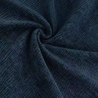 Nouvel arrivage : Tissu chenille 100 % polyester lavé européen, respirant, tissé, teint en fil, à carreaux, anti-boulochage, poids moyen, pour l'été