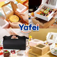 Boîte à gâteaux réglable en carton blanc 10x10 pour pâtisserie imprimée au chocolat, mini boîte isotherme