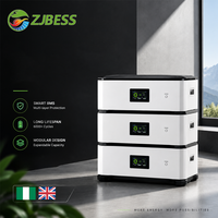 Système empilable LiFePO4 15 kWh 51,2 V 280 Ah 300 Ah pour alimentation de secours résidentielle, batterie domestique à décharge profonde avec base mobile