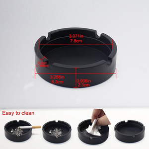 Cendrier en silicone rond, cendrier en silicone incassable, accessoires pour fumeurs pour l'intérieur ou l'extérieur - Product Image 6