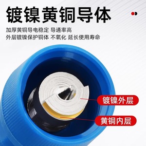 Pin Type Terminal Block 1P 1-Core Quick Disconnect PC Material Electrical Engineering Red Yellow Blue Black - Product Image 5