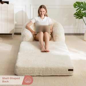 Canapé-lit pliant 2-en-1 convertible en chaise longue, confortable, pour une personne, <span class=keywords><strong>fauteuil</strong></span> pouf compressé – Vente en gros à prix abordable - Product Image 5