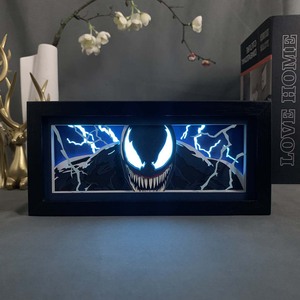 Venta al por mayor: Lámpara LED de caja de luz de anime con diseño 3D de Spiderman y Deadpool, 220 diseños, en stock - Product Image 3