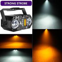 Projecteur LED 7-en-1 à Effet UV 96 Projecteurs, Lumière Magique Stroboscopique, Effet Vague d'Eau, Laser pour Événements et Soirées DJ