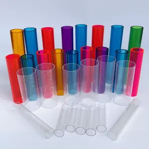 Acryl Clear Casting Farbige PMMA-Rohre Kunststoff-Farbzylinder-Acryl rohr