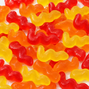 Bonbons Gélifiés Huilés en Forme de Serpent, Bonbons Personnalisés OEM en Gros, Vente en Gros <span class=keywords><strong>Halal</strong></span> - Product Image 1