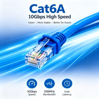 Câble Ethernet RJ45 Cat6 UTP pour ordinateur, routeur, modem et commutateur réseau