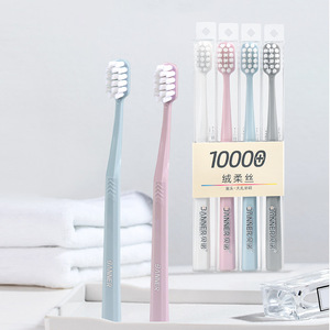 Zannerlove Toothbrush Soft Bristle Wide Head Adult <b>Gum</b> Care Manual Cleaning Toothbrush - Product Image 3