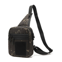 Sac bandoulière tactique d'extérieur AYPPRO pour homme, sac de poitrine EDC à dissimulation avec système MOLLE modulaire