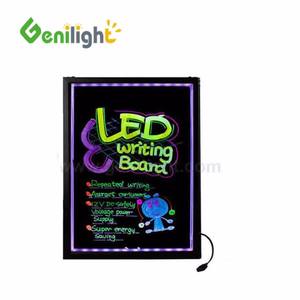 Genilight新发明超薄铝发光二极管书写板7色RGB 5000 Nits亮度轻质中国制造 - Product Image 2