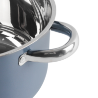 Vente en gros personnalisée OEM ODM ustensiles de cuisine à induction casserole en acier inoxydable marmite avec couvercle en verre