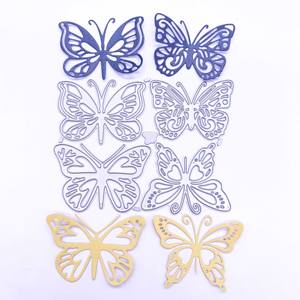 4PCS Butterflies <span class=keywords><strong>Dies</strong></span> für die Karten herstellung Metalls chneid werkzeuge für Scrap booking Stanz messer - Product Image 3