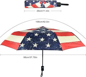 Advertising Sun Rain Compact Travel Portable Daily Use Automatic Open Flag Design Custom Printed Folding <b>Umbrella</b> With Logo - Product Image 2