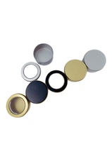 Boîte ronde en étain pour bougies parfumées, pot en métal blanc, décoration de la maison, conteneur de bougies parfumées