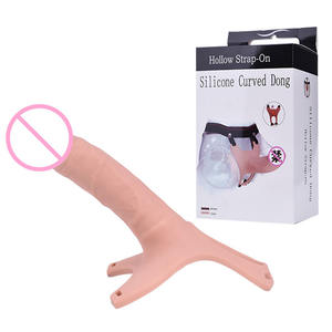 Jouet sexuel anal unisexe, <span class=keywords><strong>gode</strong></span> creux en silicone portable, masturbateur féminin avec jouet pour adultes portable doux et agréable - Product Image 1