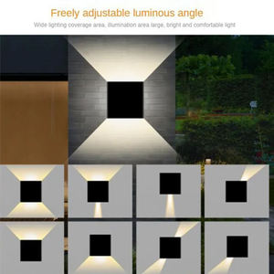Promotion : Lampe solaire LED extérieure en aluminium haute luminosité, pratique, indice IP65, idéale pour les pannes de courant - Product Image 6