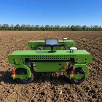 Robot Agrícola Inteligente con Dirección en las 4 Ruedas |   Vehículo Eléctrico Autónomo para Uso Agrícola