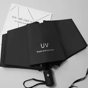 Hete Verkoop Mode Winddichte Draagbare Reis Anti Uv Mini 3 Opvouwbare Paraplu Voor De Regen