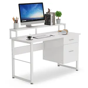 Elegant High Quality Laptop Computer Desk L Shape Office Desk Corner Furniture Modern Wooden PANEL for home bedroom L shape