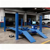 Atelier 4000kg Ascenseur de voiture à quatre poteaux avec certification CE Capacité 4T Palan de voiture à quatre poteaux Ascenseur de voiture à quatre poteaux