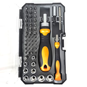 Ensemble de tournevis à cliquet et de douilles OEM 55 pièces, embouts magnétiques Cr-V avec porte-embouts et étui rigide pour bricolage à domicile et réparation électronique - Product Image 3