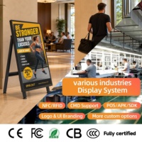 Afficheur numérique pliable pour système Android, écran LCD publicitaire intérieur avec prise USB Plug & Play pour hôtel et hall