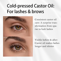 Huile de ricin noire biologique en gros, pressée à froid, pour la croissance des cils, des sourcils et des cheveux, et pour renforcer la ligne des cheveux