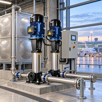 Pompa Sentrifugal Multistage Stainless Steel CDL Vertikal Tekanan Tinggi Kontrol PLC untuk Sirkulasi Air dan Sistem Penyediaan Air