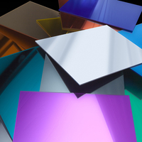 Feuilles acryliques de miroir blanc de vente chaude 0.8 à 6mm d'épaisseur bricolage artisanat feuilles de miroir acrylique argenté brillant