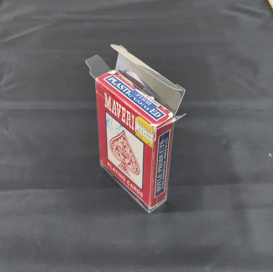 Muestra gratis para la tarjeta de juego de caja de embalaje de plástico transparente para mascotas de plástico protector para jugar, caja de tarjeta