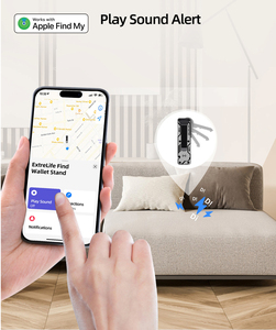 Intelligenter Schlüsselhalter mit <span class=keywords><strong>Item</strong></span>-Finder-Funktion, Netzwerk-Sicherung, Integriertem Akku und Robustem Metallclip - Product Image 1