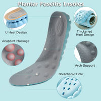 Semelles intérieures 4D Cloud Technology ultra-douces avec soutien de la voûte plantaire, protection des pieds, sensation nuage, forme en U, semelles intérieures en mousse à mémoire de forme 4D pour le sport