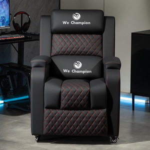 We Champion Gaming Chair Reclining Black Leather Home Office Chair Adult Use - Product Image 5