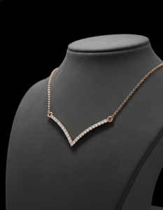 Collier élégant pour femme plaqué or rose avec symbole de l'éternité et diamants - Cadeau de luxe pour fiançailles ou anniversaire - Product Image 6