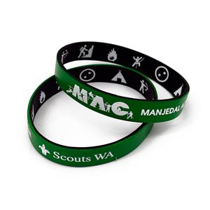 สายรัดข้อมือซิลิโคนกีฬาแบบกำหนดเองขายส่ง สายรัดข้อมือยางกีฬาแบบทนทานสั่งทำได้ - Product Image 2