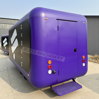 Camion de restauration mobile populaire pour la vente de glaces, de frites, de poisson, remorque commerciale avec équipement, shawarma, chariot de restauration mobile réfrigéré, barbecue