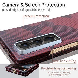 Custodia per telefono di lusso a copertura totale ultrasottile adatta per il W25 Ultra con anello di protezione fotocamera in fibra di carbonio aramidica - Product Image 4