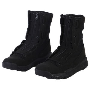 Botas Tácticas TST11 de Gamuza Negra con Cierre Rápido en la Lengüeta, Botas de Combate Ligeras e Impermeables - Product Image 1