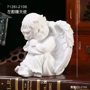 European Retro Girl Angel Ornament High-end Sculpture Art Decoration Storage Tray Small Decoration - Product Image 2