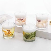 Private Label Luxus Aroma therapie Goldfolie Echte Rose Blume Duft Öl Gel Wachs Gelee Soja Wachs für DIY Duft kerzen Herstellung