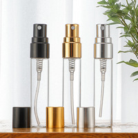 Vente en gros de flacons miniatures vides transparents de 2 ml, 3 ml, 5 ml, 8 ml, 10 ml, vaporisateur fin, rechargeable, en verre, échantillon de parfum pour testeur