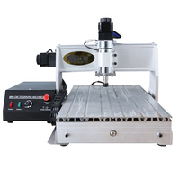 300W Mini CNC routeur bricolage 3040 Machine-outil 3 axes 300W banc fraisage pour sculpture sur bois coupe Mach3 système roulement à engrenages