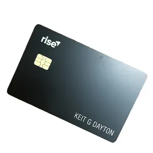 Custom Metal Credit Debit Cards Double Chip White Business Metal Printing Visiting Cards Credit Metal Business Card
