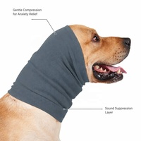 Cache-oreilles élastique et respirant en polyester pour chien, anti-anxiété, couverture complète des oreilles, réduction du bruit, chaud, tailles S-L