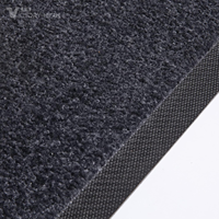 Tapis d'entrée commercial moderne personnalisé avec logo et texte, dos antidérapant en caoutchouc, utilisation intérieure/extérieure, facile à nettoyer