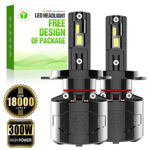 Promotion : Lampes LED <span class=keywords><strong>de</strong></span> remplacement H4 X9 pour camions, double faisceau parfait, haute qualité, 300W, 18000Lm, 12-24V, pour flottes commerciales <span class=keywords><strong>de</strong></span> <span class=keywords><strong>nuit</strong></span> - Product Image 1