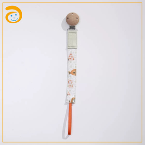 Chaîne de <span class=keywords><strong>sucette</strong></span> anti-perte multicolore pour bébé, nouvelle <span class=keywords><strong>sucette</strong></span> en coton sécurisée avec clip en bois, articles pour bébé - Product Image 4