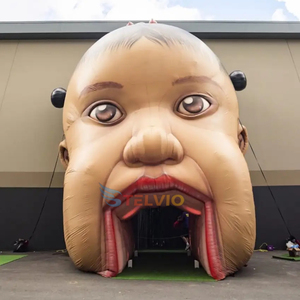Tenda gonfiabile a forma di testa del bambino <span class=keywords><strong>Astroworld</strong></span> a forma di tenda Tunnel con decorazione d'ingresso per eventi giganteschi di Halloween - Product Image 3
